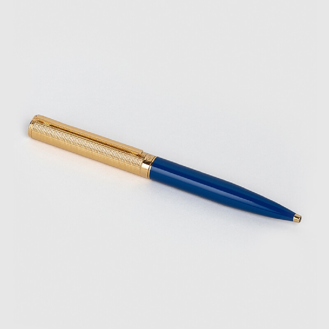 قلم  نيتو ماراني أزرق براس ذهبي منقوش 